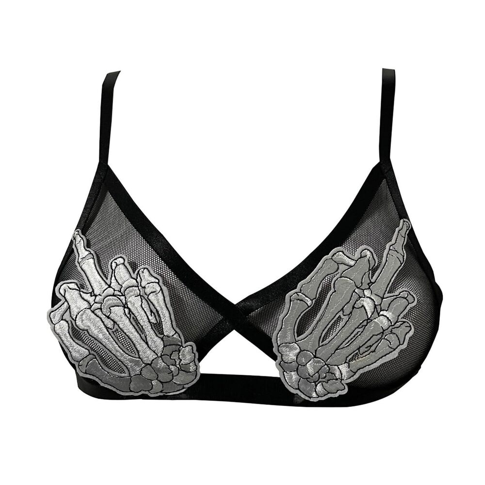 1833 Sexy Lingerie Bikini Tops Anime Devil Cosplay Costume Goth Harness Bar